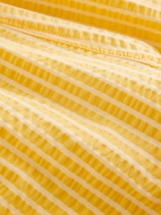 Yellow Stripe Seersucker 5 Inch Swim Shorts - Image 9 of 9