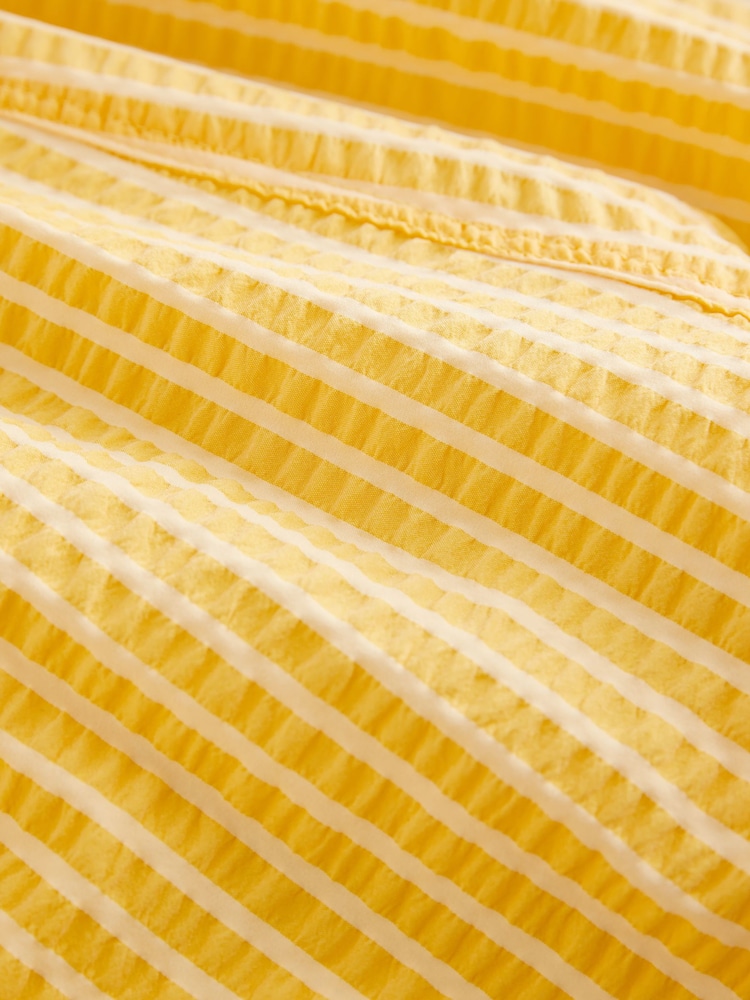 Yellow Stripe Seersucker 5 Inch Swim Shorts - Image 9 of 9