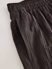 Chocolate Brown Textured 5 Inch Swim Shorts - Image 10 of 11