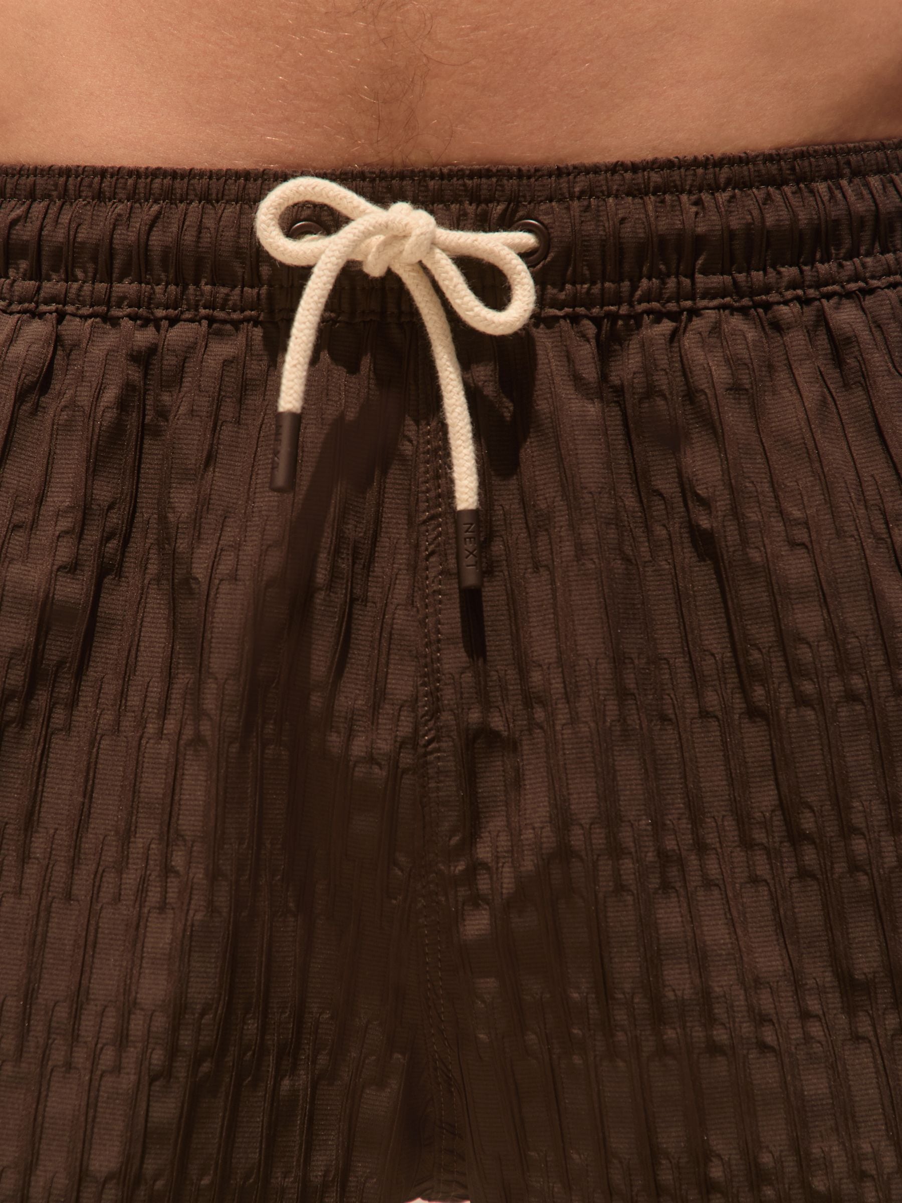 Buy Chocolate Brown Textured 5 Inch Swim Shorts from Next USA