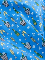 Blue Champagne Print 5 Inch Swim Shorts - Image 10 of 10