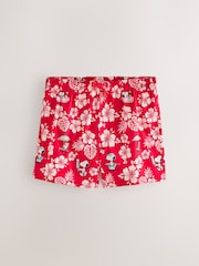 Red Snoopy Floral Print 5 Inch Swim Shorts - Image 5 of 8