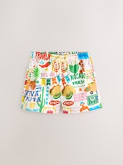 Taco/Tequila - Print 5 Inch Swim Shorts - Bild 6 von 8