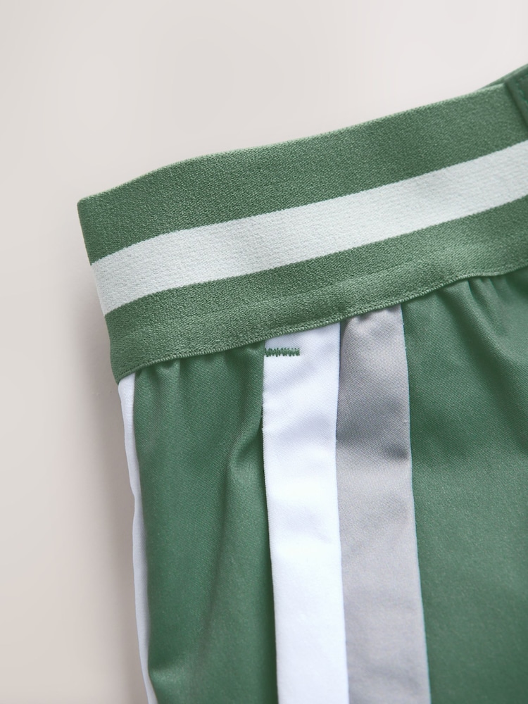 Sage Green Colour Block Swim Shorts 4" - Image 4 of 4 Sage Green Colour Block Swim Shorts 4" - Image 4 of 4