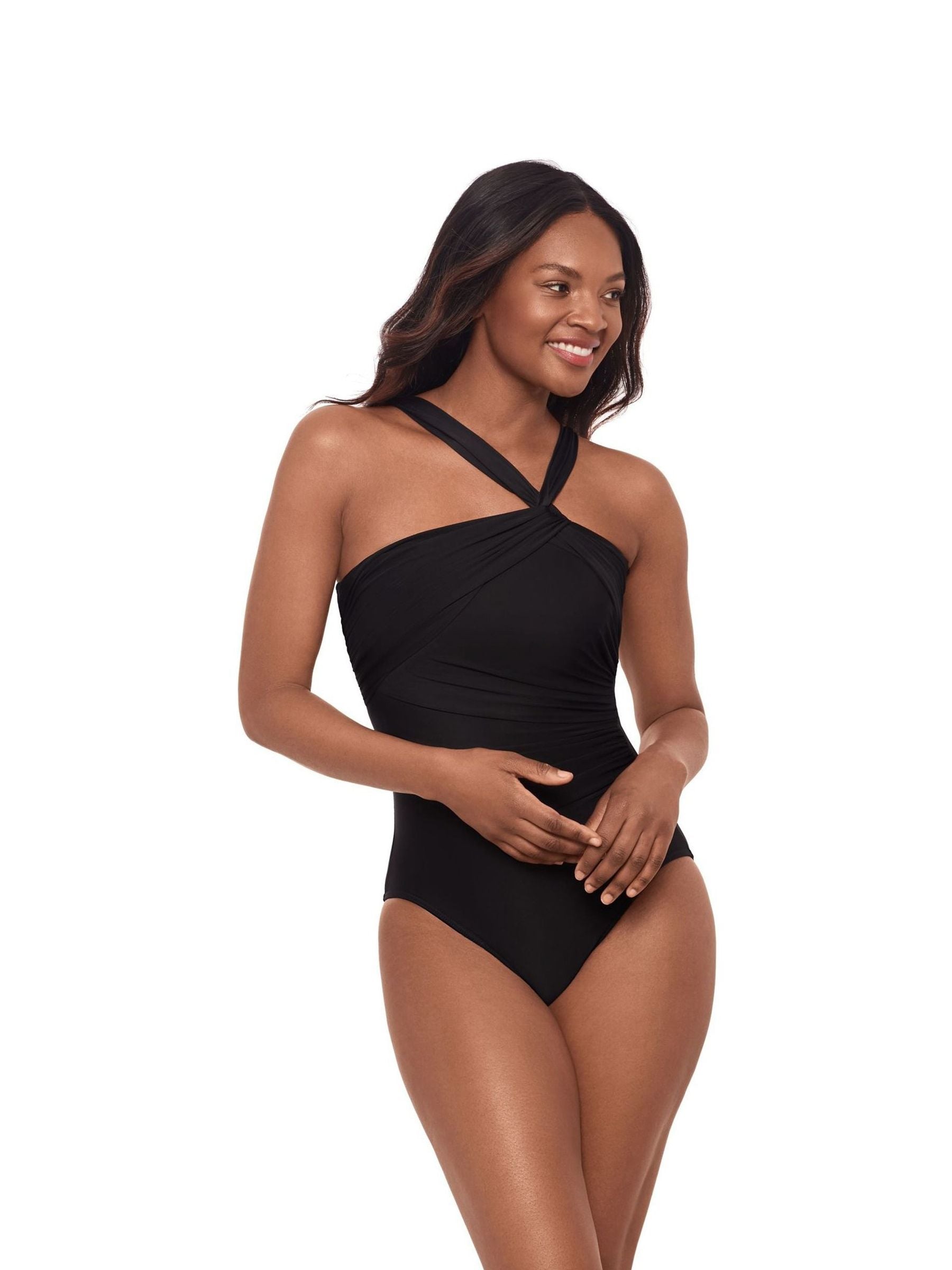 Buy Miraclesuit Black Hidden Underwire Leopard Print Tummy Control