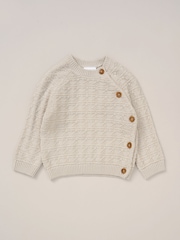 Rock-A-Bye Baby Boutique Baby Grey Knit Cardigan and Footed Leggings Set - Image 3 of 5