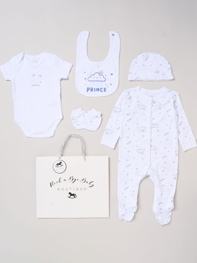 Rock-A-Bye Baby Boutique Cotton Baby Gift Set 5 Piece - Image 1 of 6 Rock-A-Bye Baby Boutique Cotton Baby Gift Set 5 Piece - Image 1 of 6