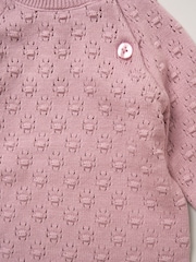 Rock-A-Bye Baby Boutique Baby Pink Knit Bodysuits Leggings and Hats Set 3-Piece - Image 6 of 6