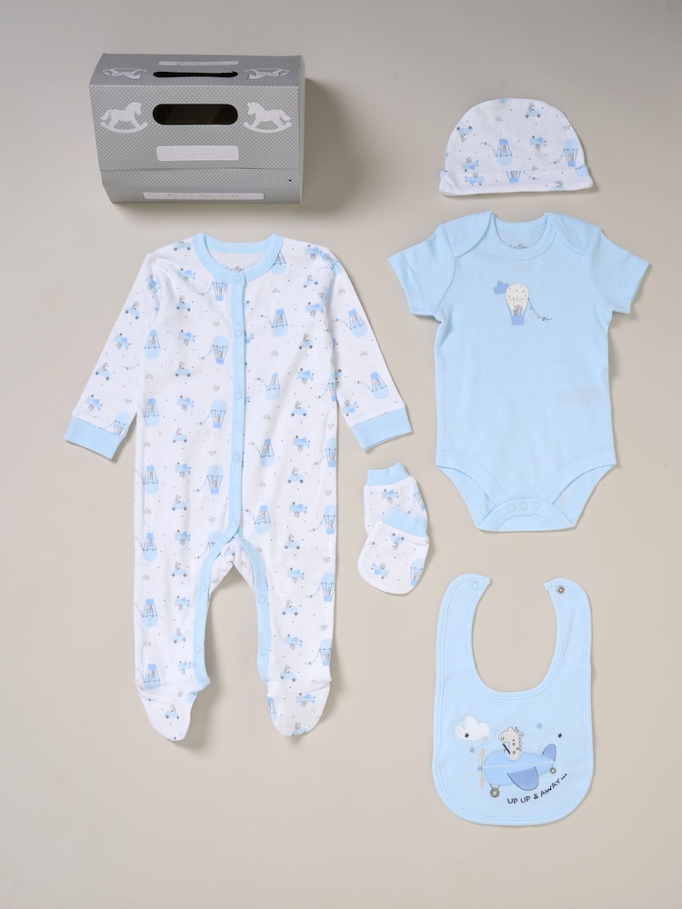 Rock-A-Bye Baby Boutique Cotton 5-Piece Baby Gift Set - Image 1 of 6 Rock-A-Bye Baby Boutique Cotton 5-Piece Baby Gift Set - Image 1 of 6