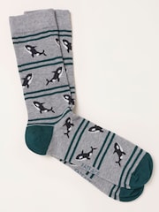 FatFace Grey Orca Socks - Image 1 of 2