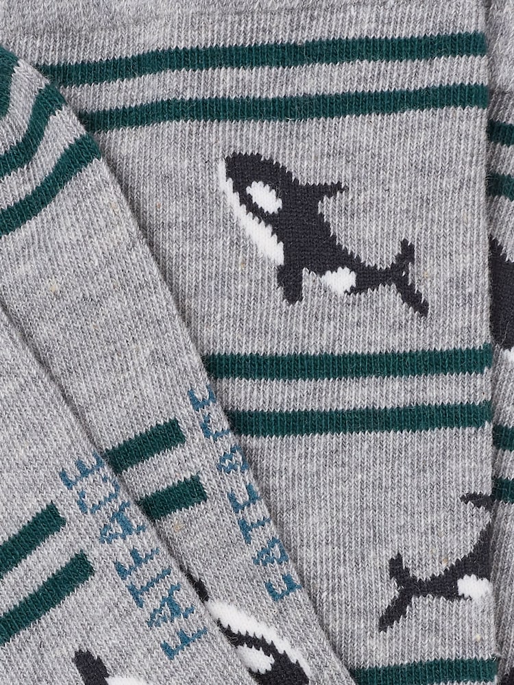 FatFace Grey Orca Socks - Image 2 of 2