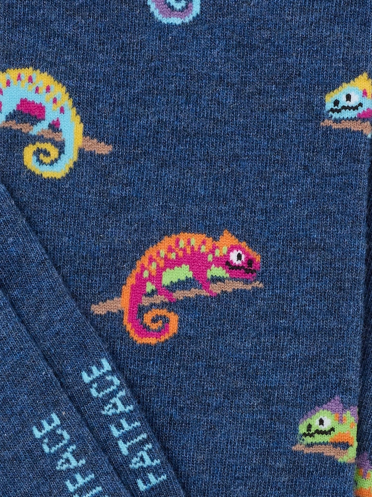 FatFace Navy Chameleon Socks - Image 2 of 2 FatFace Navy Chameleon Socks - Image 2 of 2