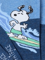 FatFace Blue Snoopy Surfing Socks - Image 2 of 2