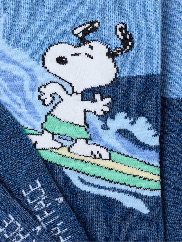 FatFace Blue Snoopy Surfing Socks - Image 2 of 2