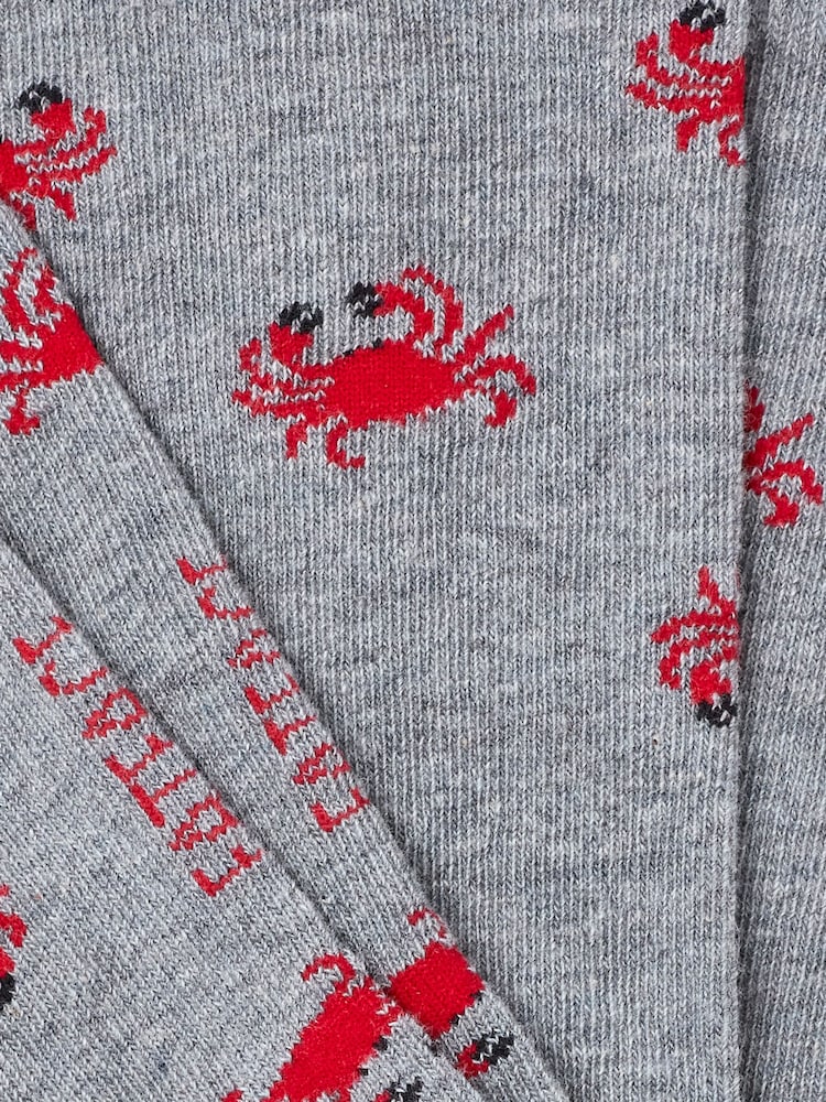 FatFace Grey Crab Socks - Image 2 of 2
