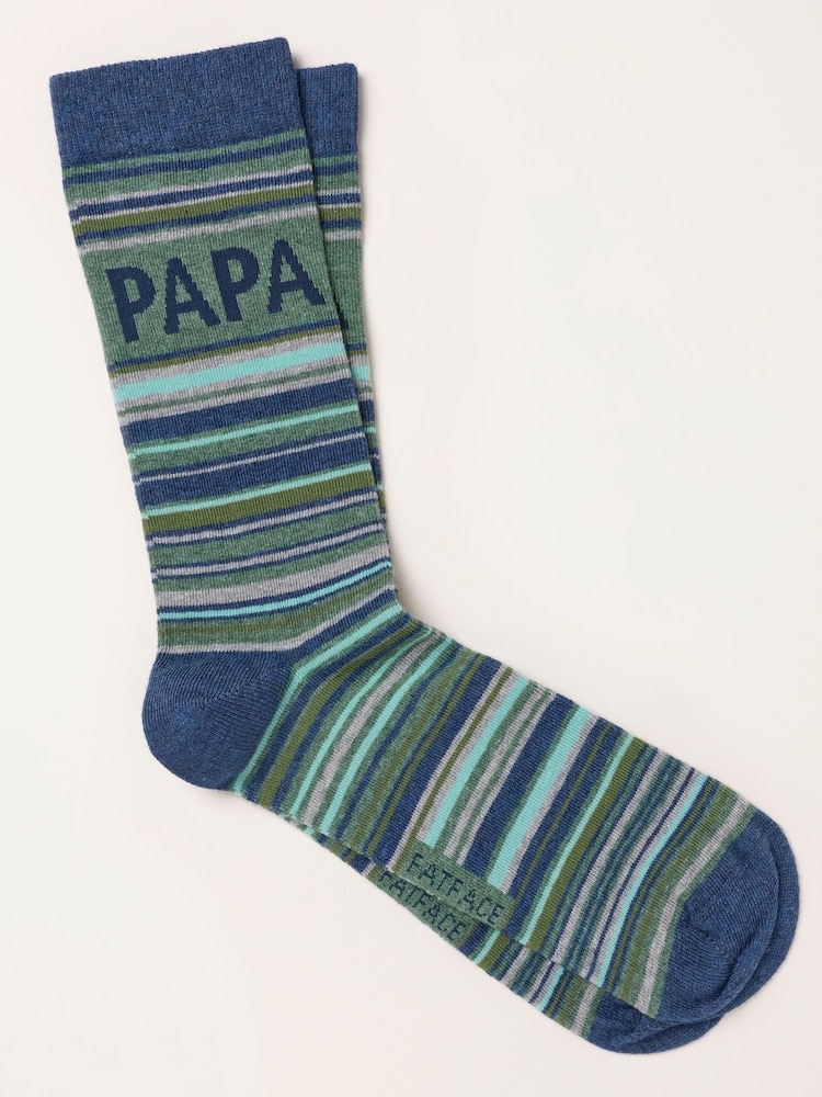 FatFace Green Papa Socks - Image 1 of 2