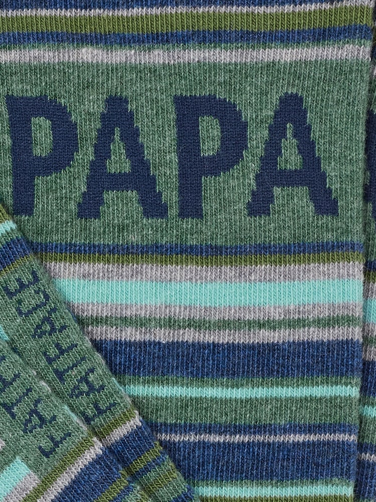 FatFace Green Papa Socks - Image 2 of 2