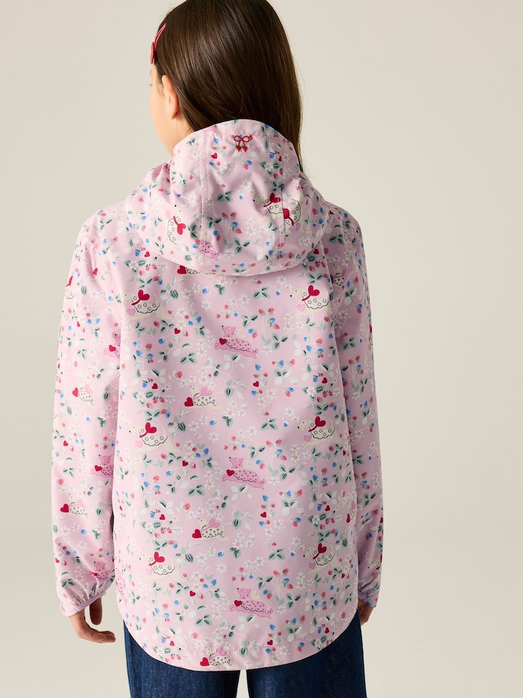 Regatta Pink Cath Kidston Junior Waterproof Shell Jacket - Image 2 of 11