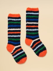 De rayas azul marino - Calcetines mullidos para niños de Joules - Imagen 1 de 3