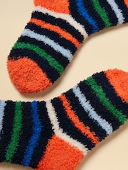 De rayas azul marino - Calcetines mullidos para niños de Joules - Imagen 2 de 3