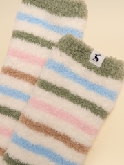 Crema de rayas - Calcetines mullidos para niños de Joules - Imagen 2 de 3