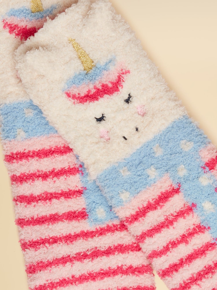 Rosa con unicornio - Calcetines mullidos para niños de Joules - Imagen 2 de 3 Rosa con unicornio - Calcetines mullidos para niños de Joules - Imagen 2 de 3