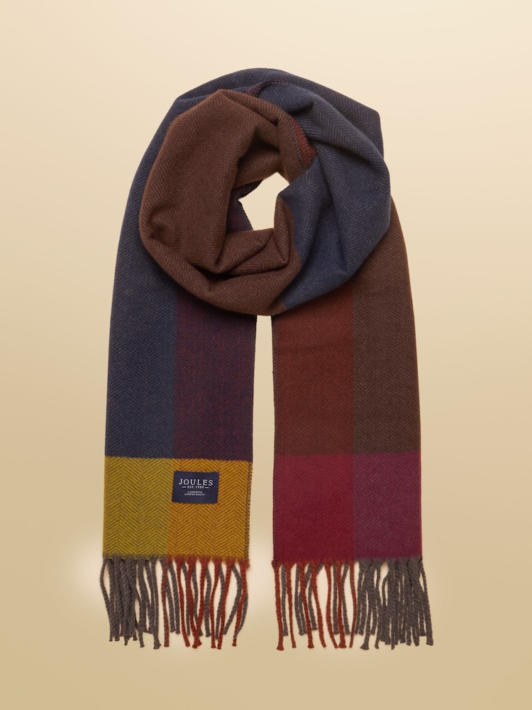 Multi Herringbone Colourblock - Joules Langtree Halsduk - Bild 1 av 6