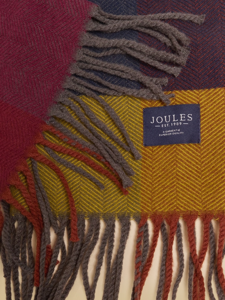 Multi Herringbone Colourblock - Joules Langtree Halsduk - Bild 6 av 6