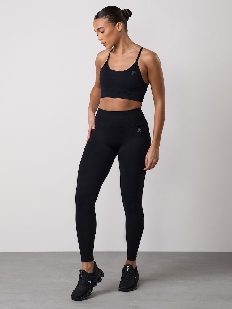 Gym King Black Sculpt Seamless Bra - Image 1 of 15 Gym King Black Sculpt Seamless Bra - Image 1 of 15