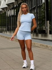 Gym King Blue 365 Built-In Bra T-Shirt - Image 6 of 8