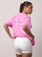 Gym King Pink Challenge Boyfriend T-Shirt - Image 13 of 14
