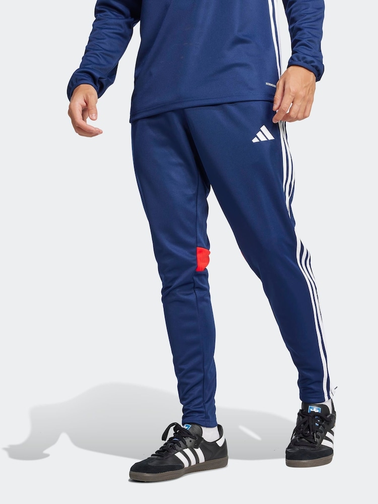 adidas Blue Tiro 25 Essentials Training Tracksuit Bottoms - Image 1 of 6