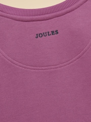 Joules Kids' Purple Dino Crew Neck Sweatshirt - Image 5 of 5