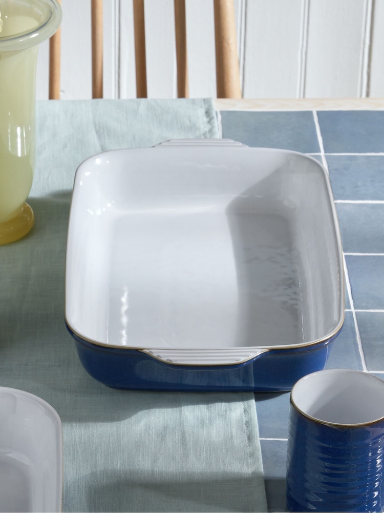Denby Imperial Blue Large Rectangular Oven Dish - Image 1 of 2