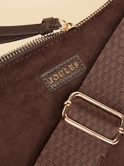 Joules Suedette Chocolate Brown Moon Cross Body bag - Image 8 of 8