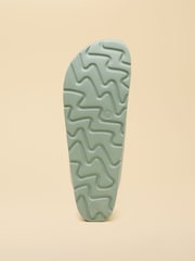 Joules Sage Green Chunky Platform Sunseeker Double Buckle Sliders - Image 4 of 6