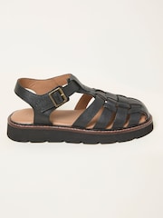 FatFace Cali Leather Fisherman Sandal Wide Fit - 画像 1 / 3