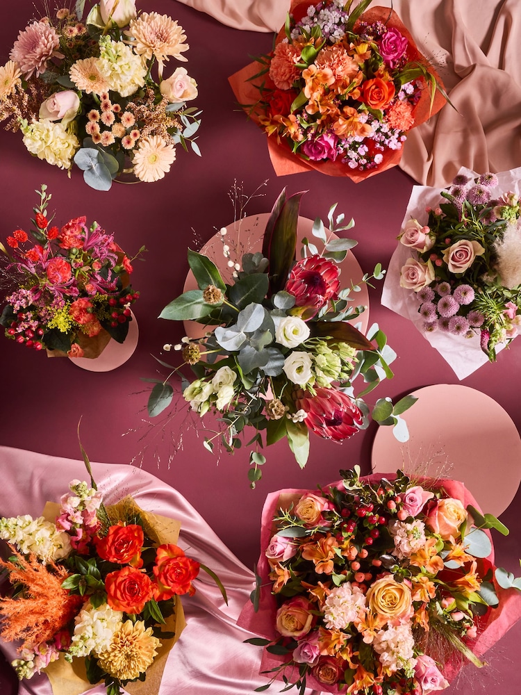 Peach Pink Rose and Alstroemeria Fresh Flower Bouquet - Image 3 of 3