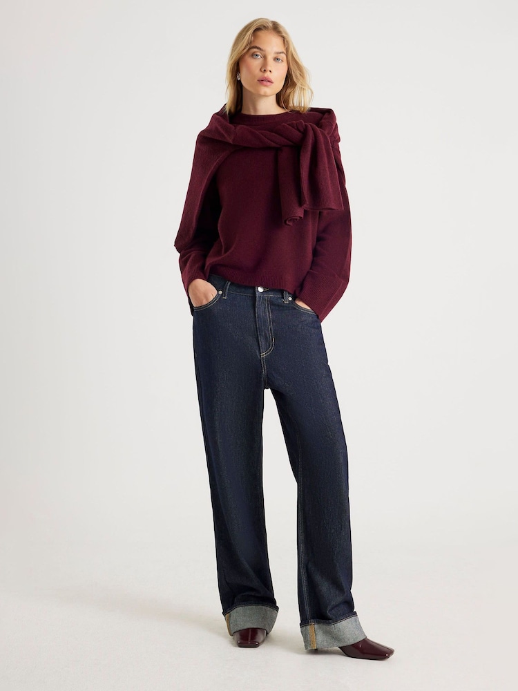 River Island Red Crew Neck Jumper - Image 1 of 6
