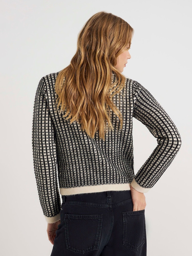 River Island Black Boucle Cardigan - Image 4 of 4