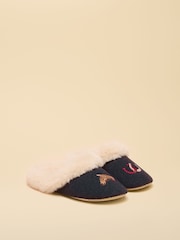 海軍藍駿馬 - Joules Slippet Luxe Slipper - 圖片 1/6