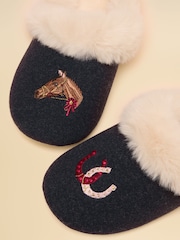 海軍藍駿馬 - Joules Slippet Luxe Slipper - 圖片 4/6