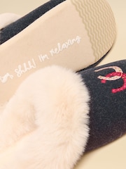 海軍藍駿馬 - Joules Slippet Luxe Slipper - 圖片 5/6