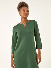 Roman Green Keyhole Chain Shift Dress - Image 1 of 5