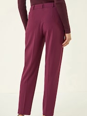 Roman Red Long Straight Leg Stretch Trousers - Image 2 of 5