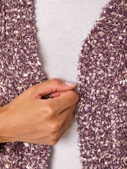 Roman Brown Speckled Popcorn Knit Cardigan - Image 5 of 5