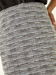 Roman Black Textured Stretch Skirt - Image 5 of 5