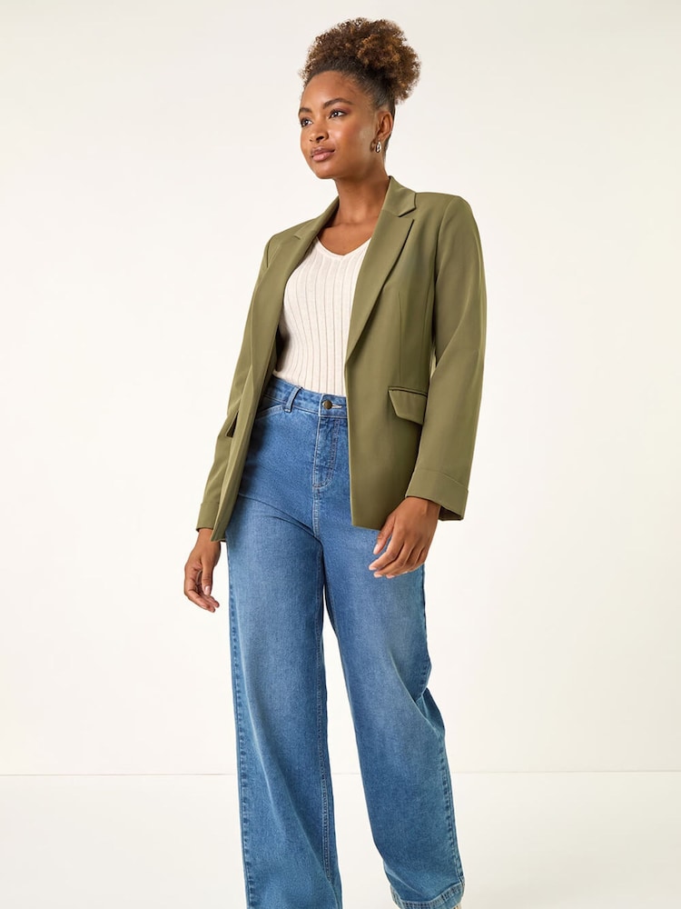 Roman Green Tailored Collar & Revere Blazer - Image 1 of 5 Roman Green Tailored Collar & Revere Blazer - Image 1 of 5
