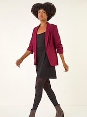 Roman Black Wrap A-Line Stretch Skirt - Image 1 of 5