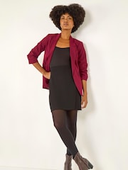 Roman Black Wrap A-Line Stretch Skirt - Image 2 of 5